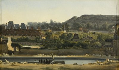 Nemocnice Saint Louis a Buttes-Chaumont, Paříž, kolem roku 1830 (olej na plátně) od Hippolyte Adam