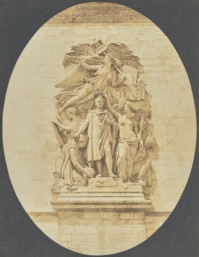 [Detail obrazu "Le Triomphe de 1810", Jean-Pierre Cortot, Vítězný oblouk] od Hippolyte Bayard