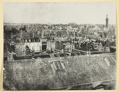 Střechy Paříže (výhled z rue Castiglione?) od Hippolyte Bayard