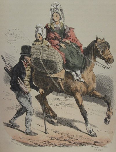 Normandie Jules Janin ilustrace 161 od Hippolyte Bellange
