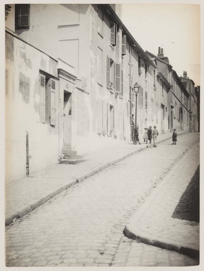 Ulice na Montmartru, Paříž, asi 1890 (foto) od Hippolyte Blancard