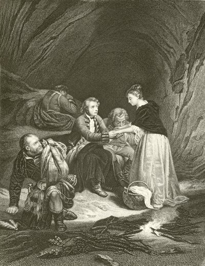 Charles Edward (představitel) a Flora Macdonald od Hippolyte Delaroche