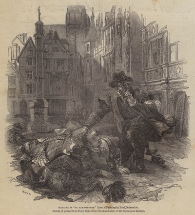 Masakr svatého Bartoloměje od Hippolyte Delaroche