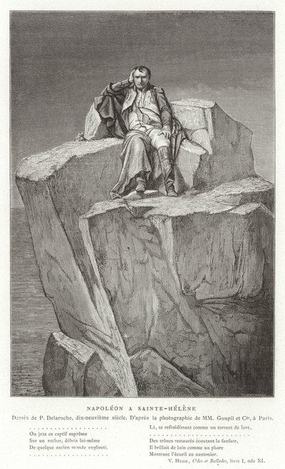 Napoleon na Svaté Heleně od Hippolyte Delaroche