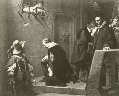Smrt Strafforda (hlubotisk) od Hippolyte Delaroche