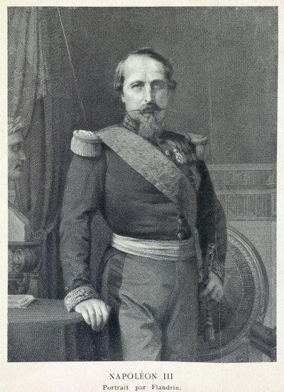 Portrét císaře Napoleona 3 od Hippolyte Flandrin