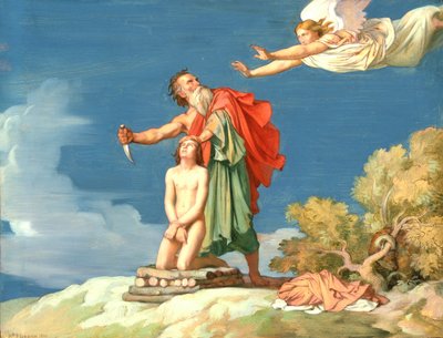 Obětování Izáka od Hippolyte Flandrin