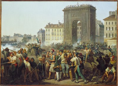 Boje u brány města St. Denis 28. července ... od Hippolyte Lecomte