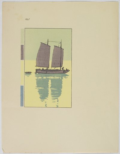 Junk, Talíř č. 1, konec 19.-polovina 20. století od Hiroshi Yoshida