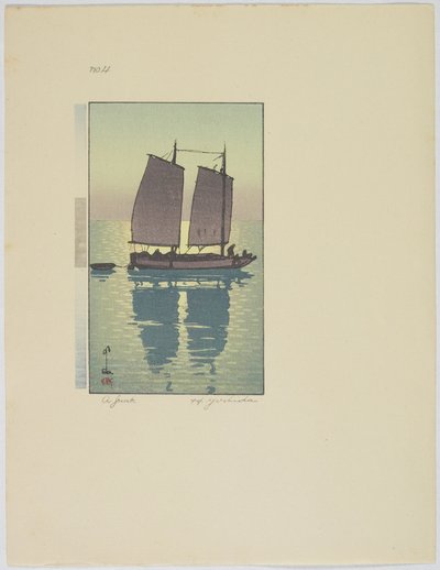 Junk, Talíř č. 4, konec 19.-polovina 20. století od Hiroshi Yoshida