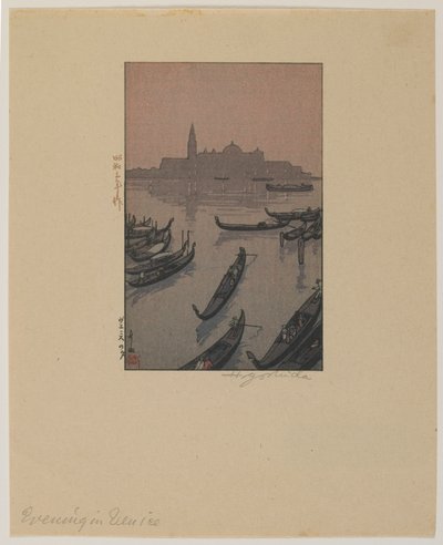 Večer v Benátkách, éra Showa od Hiroshi Yoshida
