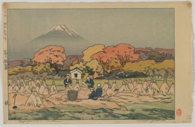 Mt.Fuji - outs m, kaligrafie Ella od Hiroshi Yoshida