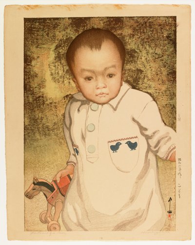 Portrét chlapce od Hiroshi Yoshida