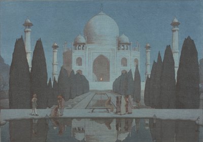 Taj Mahal v noci, č.6 od Hiroshi Yoshida
