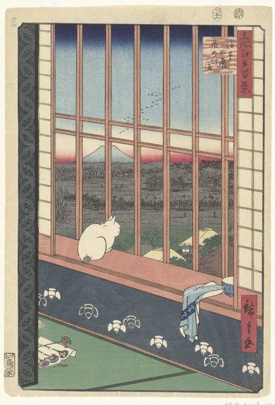 Rýžová pole Asakusa a festival Torinomachi od Hiroshige (I) , Utagawa