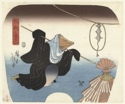 omlouvám se Kitsune Kagi Komagai od Hiroshige (I) , Utagawa