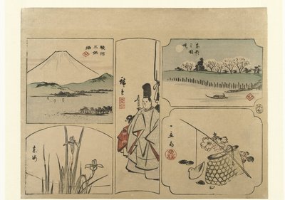 Směs pasty Met Fuji od Hiroshige (I) , Utagawa