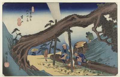 Motoyama 69 s Kisokaido Rokujutsugi no Uchi od Hiroshige (I) , Utagawa