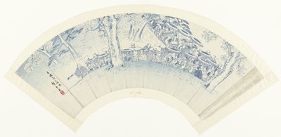 Náčrt obdivování květu v rekreačních domech Seiro hanami ryakuzu (titul na předmětu) od Hiroshige (I) , Utagawa