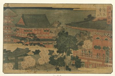 De Kinryuzan Tempel Te Asakusa Asakusa Kinryuzan Pod m de p aazen in edo Edo meisho od Hiroshige (II) , Utagawa