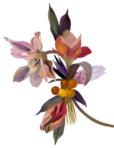 Imaginární květina založená na tulipánu. od Hiroyuki Izutsu