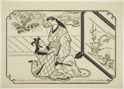 Za Obrazovkou od Hishikawa Moronobu