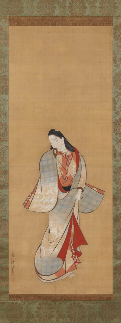 Stehende Schönheit od Hishikawa Moronobu