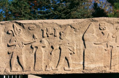 Basreliéf z Kultepe (Kanesh), Kappadokie, Turecko, civilizace Chetitů, 3. tisíciletí př.n.l. od Hittite