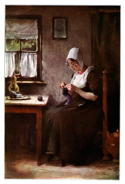 Pletená rybářka, 1901. od Hobbe Smith