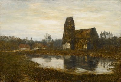 Kostel v Criqueboeufu, Normandie od Homer Dodge Martin