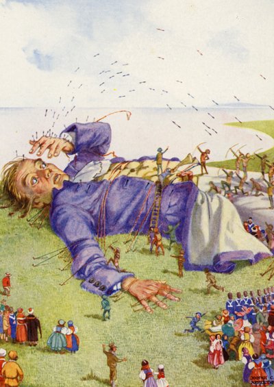 "Na levé ruce jsem cítil asi sto vystřelených šípů." (barevná litografie) od Honor Charlotte Appleton