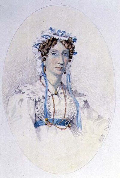 Portrét Ann Howse (akvarel, tužka na papíře) od Honor Charlotte Appleton