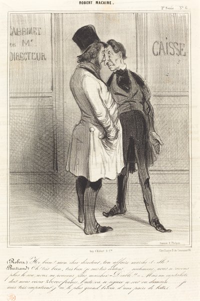 (Robert) No! můj drahý manažere... od Honoré Daumier