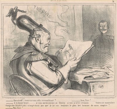 "-Ouriskoffe!...připadá ti to podobné?" z News od Honoré Daumier