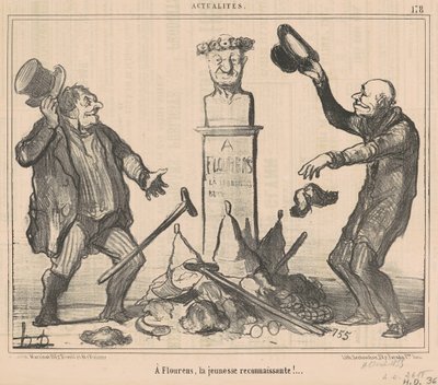 Ve Flourens, vděčná mládež! od Honoré Daumier