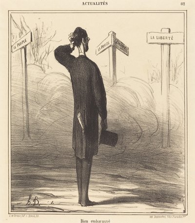 Napravo nebo nalevo? od Honoré Daumier