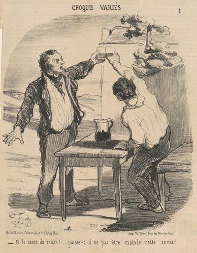 Na zdraví hroznů! ... od Honoré Daumier