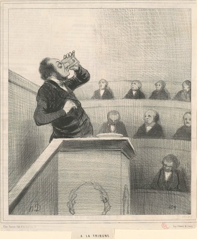 na tribunu od Honoré Daumier