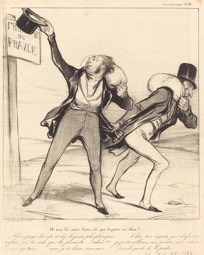 Všem dobře urozeným srdcím je vlast drahá!!! od Honoré Daumier
