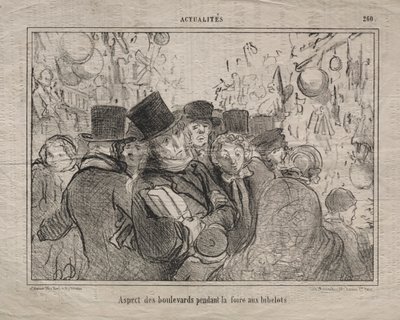 Aktuality (č. 260): Pohled na bulváry při trhu s drobnostmi od Honoré Daumier
