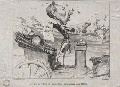 Aktuality (č. 81): Příjezd mimořádné komisařky Coco Romieu do Alsaska od Honoré Daumier