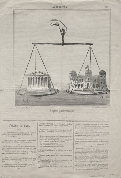 Aktuality č. 10: Parlamentní režim , 1870. od Honoré Daumier