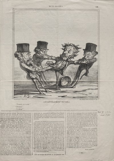 Aktuality č. 98: Čtvrcení obnoveno, 1869. od Honoré Daumier