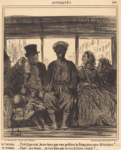 Zprávy: Paní Potardová - Není to pravda, statečný Turco... od Honoré Daumier