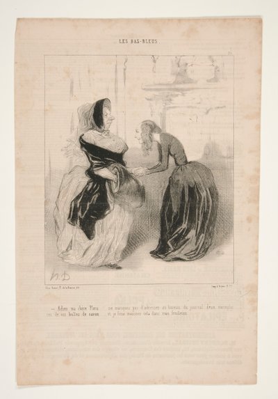 Sbohem má milá Floro od Honoré Daumier