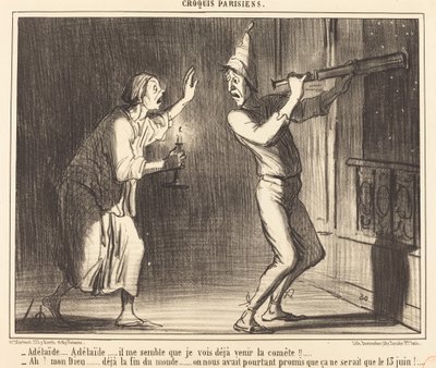 Adelaide...Adelaide...zdá se mi, že už vidím přicházet kometu!!... od Honoré Daumier