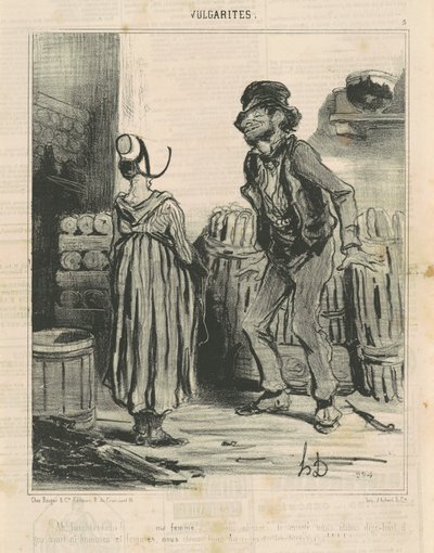Ach! Fouchtra! ... Moje manželka ... od Honoré Daumier
