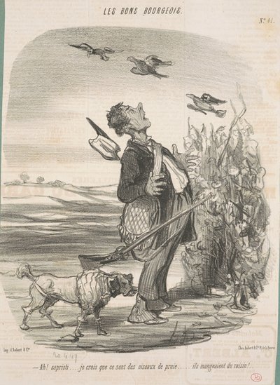 Ach! ...věřím, že jsou to draví ptáci... od Honoré Daumier