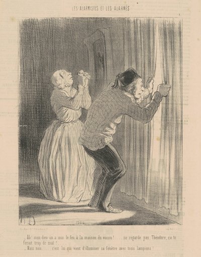 Ach! Můj bože, zapálili jsme sousedův dům... od Honoré Daumier