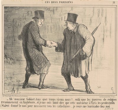 Ach! Pane Gobinete, v jaké době... od Honoré Daumier
